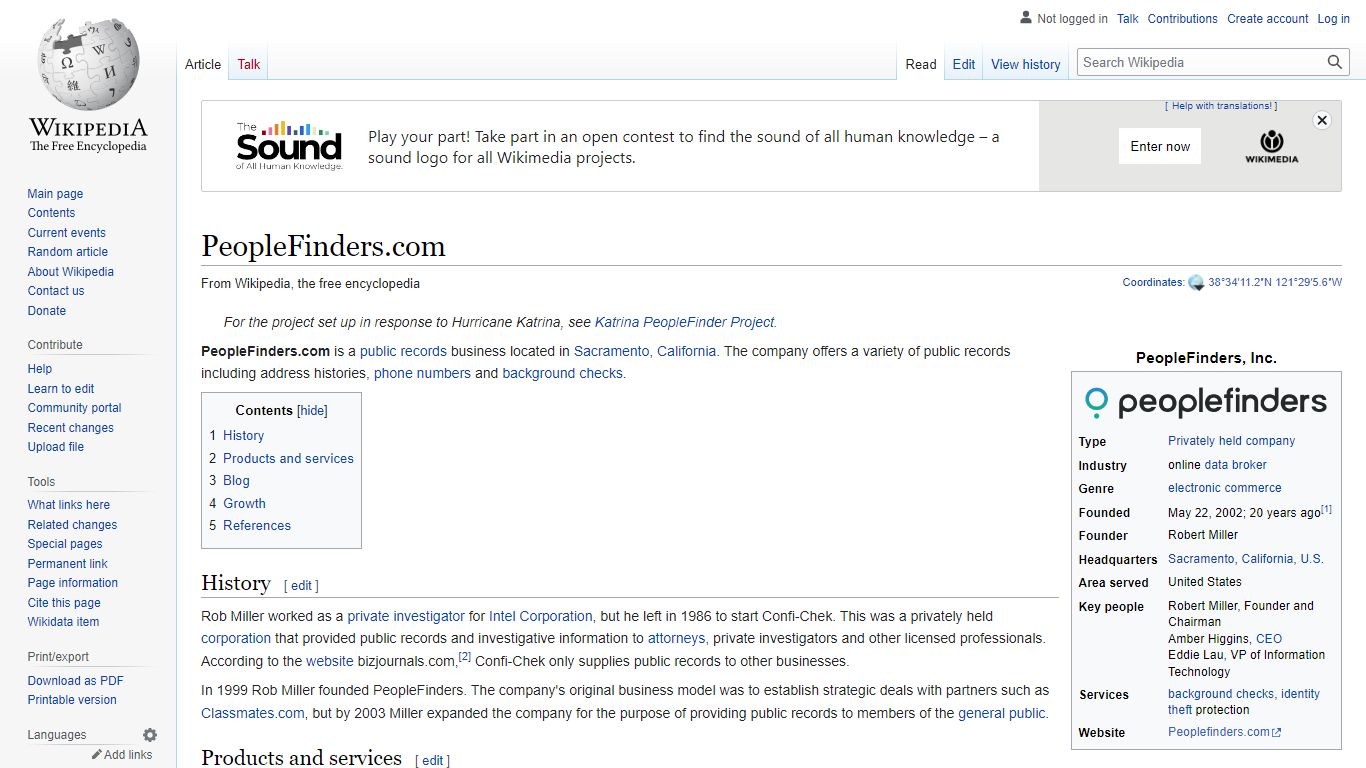 PeopleFinders.com - Wikipedia